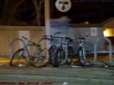 Bike Rack With Ghost, Orange Line, Sullivan Square