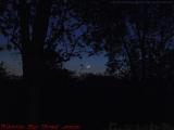 Crescent Moon Setting at Dusk, Groveland, NY
