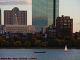 Sunset Gondolier, Back Bay, Charles River, Boston