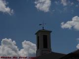 Weathervane and Fair Weather Clouds, East Boston, Mass.