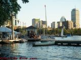 Community Boating in Late Afternoon Sun, Esplanade, Boston