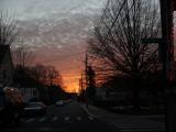 Cold Winter Sunrise, Summer Street, Medford, Massachusetts
