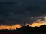 Heavy Skies and Sunset Light Over Upper Newbury Street