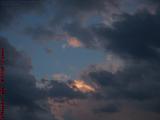 A Blaze of Sunlit Cloud in Darkening Evening Sky, Boston