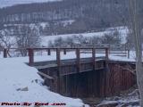 Rural Bridge With Snow, outside Hallsport, New York