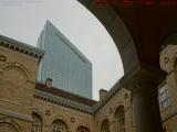 Architectural Lines On Cloudy Skies, Boston Public Library