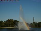 Rainbow Holding Up A Fountain, Plantation, Florida