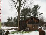 Backyard Barn In Snow, Main Street, Wellsville, New York