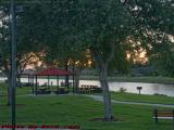 Memorial Park Empty at Sunset, Tamarac, Florida