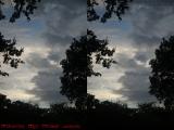 Liberated Sunset Cloudscape, Plantation (cross eye stereo)