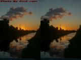 Sunset Perspective, North Plantation (cross eye stereo)