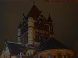 Clouds, Construction, Late Night, Trinity Church, Boston