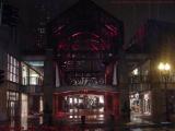 Magenta Arches in Sleet, Quincy Market, Boston
