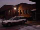 Winter Evening Doorway, The Jell-O Factory, Leroy, NY
