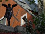 Winged Goddess in Silhouette, Mass. Ave. & Beacon, Boston