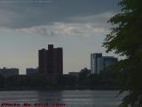 MIT Dorms Under Lowering Skies, from Esplanade