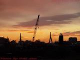 Sunset Closes a Work Day, East Boston