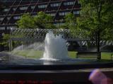 Fountain and Lens Flare, Columbus Park, Boston