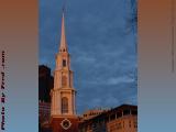 Winter's Evening Spire, Park Street Church, Boston