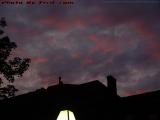 Sunset and Street Lamp, Newbury Street, Boston