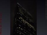 John Hancock Tower Cutting Winter Night Clouds, Boston
