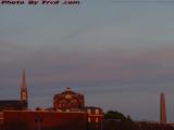 Charlestown and Jet as the Sun Sets, from Sullivan Square