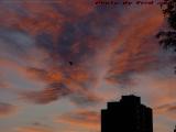 Sunset With Blimp, from South End, Boston