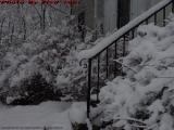 Snowy Winter Morning Railing, Groveland, NY