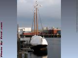 Sailboat in an Early Spring Cocoon, Gloucester, Mass.