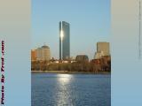 Hancock Tower's Afternoon Beacon, From Cambridge