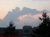 Hot Summer Sunset Over Tufts University, Somerville