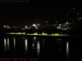 Foggy Ted Williams Field Under Lights, from Longfellow
