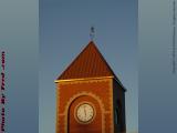 Witch Weather Vane at Sunset, Market Basket, Salem, Mass.