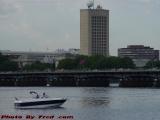 Boating Under Cloudy Skies, MIT Background, from Esplanade