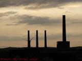 Power Generation in Silhouette, Tobin Bridge Perspective