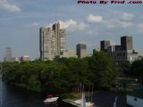 BU Boathouse and Campus Afternoon Perspective, Boston