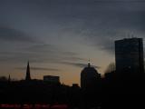 Dusk Winter Sky With Spires and Skyscrapers from Esplanade