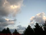 Blue Ridge Mountains Clouds at Sunset