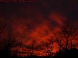 Sky On Fire, Sunrise Over Crystal Pond, Peabody, Mass.