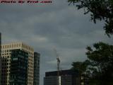 Crane Standing Under Cloudy Skies, South Boston Waterfront