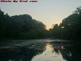Sun's Last Sky Glow Over Elginwood Pond, Peabody