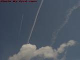 Aging Jet Trails, Clouds Over Arlington, Massachusetts