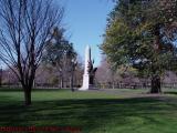 Memorial Perspective in Brisk Autumn Sun, Boston Common