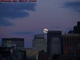 Full Moon Rising Over Boston, Lechmere Canal Perspective