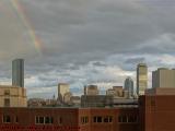 Rainbow Beaming Toward Boston, from Kendall Square