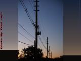 Power Lines on Gloaming Sky, Peabody, Massachusetts