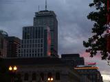 Sunset's Reflections, Boylston Street at Copley Square