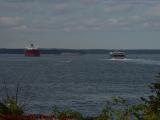 Passing Ships, Giants and Not, Portland Harbor, Maine