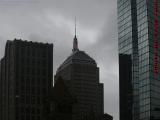 Somber Skies Over Hancock's Barometer Beacon, Boston