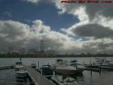 Charles River Perspective Under Partly Sunny Skies, Boston